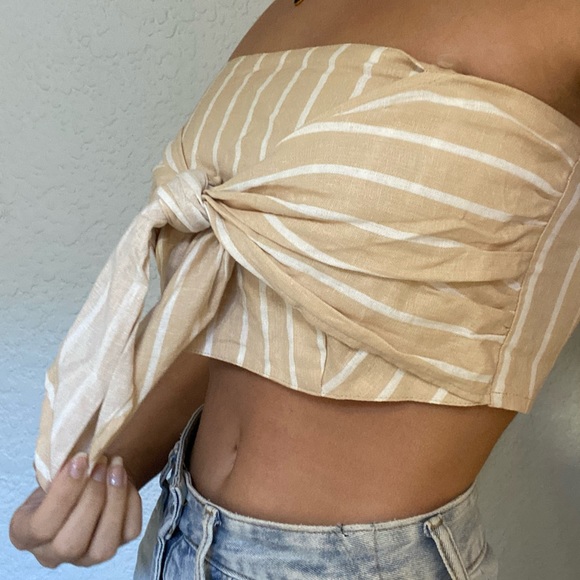Bandeau top beige size S - Picture 3 of 5